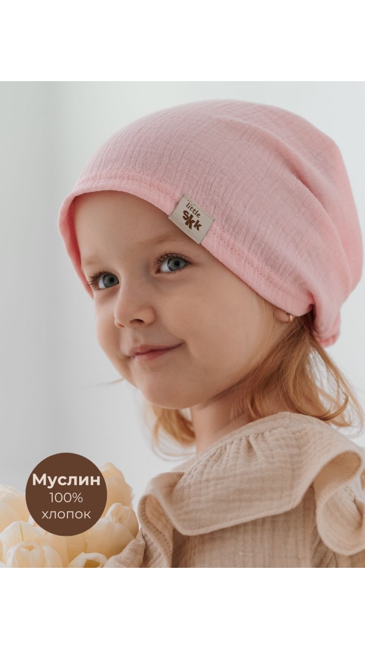SS-2501 косынка муслиновая, розовый